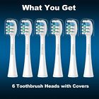 6 Pack Toothbrush Replacement Heads Compatible with WaterPik Sonic Fusion 2.0...