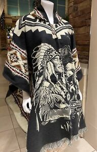 ALPACA PONCHO, Native American, Super Soft And Warm, FREE SHIPPING IN THE USA