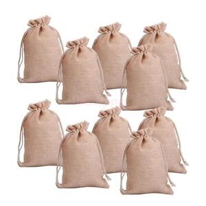 lot of 25 50 100 Wedding Hessian Burlap Jute Favour Gift Bags Drawstring Pouch