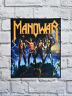 SEW ON PRINTED BACK PATCH JACKET BAG MANOWAR FIGHTING THE WORLD 23.5cm X 19.5cm