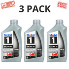 Mobil 1 Racing 4T SAE 10W-40 Advanced Full Synthetic Motorcycle Engine Oil, 3 PK