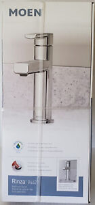 Moen Rinza 84627 Chrome Single Hole  Bathroom Sink Faucet with Drain 1-Handle