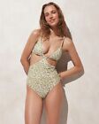 J.CREW $148 Side-cutout swimsuit in Liberty® Eliza's Yellow fabric NWT Size 2