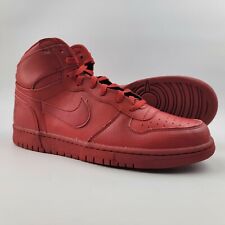 Nike Big Nike High Leather Shoes Gym Red Dunk Sneakers 336608-660 Mens Size 12