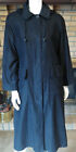 London Fog Black Trench Coat Removable Liner & Hood Petite Small