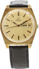 Vintage 35mm Omega Day-Date Men's Automatic Wristwatch 1020 Swiss Gold Plated