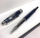 Luxury Metal 164 ATW 80 days Series Blue Color 0.7mm Rollerball Pen No Box
