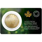 2022 1 oz Canadian Gold Single Source Maple Leaf Coin (New, w/ Assay)
