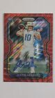 2020 Panini Prizm Justin Herbert Red Wave Auto #325 /149 Chargers Rookie