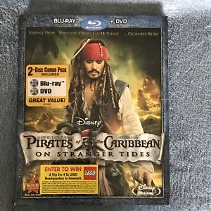 Pirates of the Caribbean: On Stranger Tides | Blu-ray + DVD 2011- NEW +SlipCover