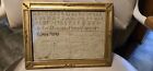 Antique Small 1800s Sampler  ABCs and Numbers No Date Fresh Estate Find