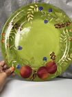 Gates Ware by Laurie Gates Large Serving Plate Fruit and Leaf Pattern