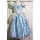 Disney Store Cinderella Ball Gown Dress Costume Blue White Princess Dress-up 5/6