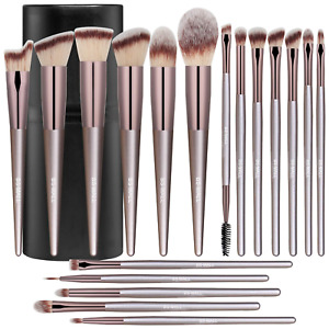 Makeup Brush Set 18 Pcs Premium Synthetic Makeup Brushes with Black Case