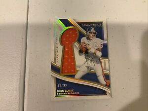 New Listing2023 Panini Immaculate John Elway Patch 96/99 Football Card