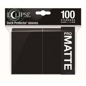 Ultra Pro: Eclipse Matte Standard Sleeves: Jet Black 100 ct.