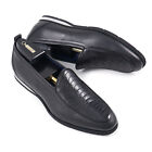 Zilli Black Ostrich Leg and Calf Leather Loafers US 8.5 (Eu 41.5) Dress Shoes