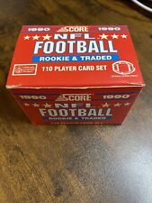 1990 Score Football Rookie & Traded Supplemental 110 Card Set Emmitt Smith NFL