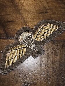 WWII Cold War British Rhodesian Airborne SAS Bullion Jump Badge L@@K!!! m