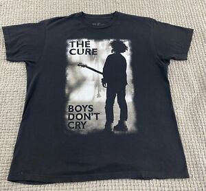 The Cure Lost images Boys Dont Cry Mens T Shirt Size XL Black Short Sleeve Music