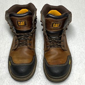 Caterpillar Men's Leather Composite Toe Work Boot P90451 Brown Size 9