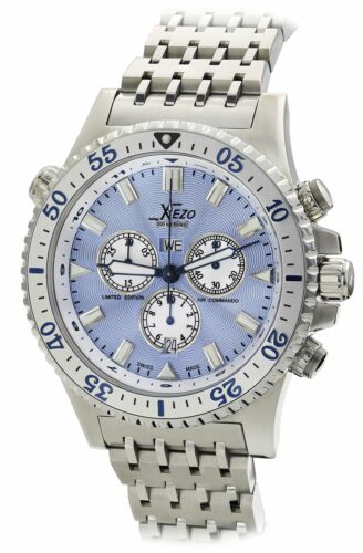 Xezo Mens Air Commando Swiss Made Divers Chronograph Quartz Watch. 300 Meters WR