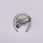 Vintage Sterling Silver Horse Pin/ Brooch