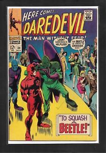 Daredevil #34 (1967): Beetle Appearance! Silver Age Marvel Comics! FN (6.0)!