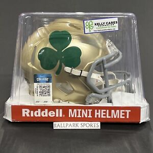 Notre Dame Fighting Irish Speed Mini Helmet Riddell NCAA Shamrock Logo New!