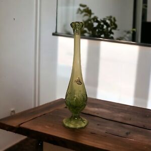 Fenton Vintage Strawberry Design Glass Vase