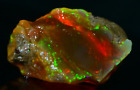 Multi Fire Opal Rough 46.00 Carat Natural Ethiopian Opal Raw Welo Opal Gemstone