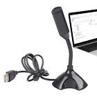 USB Microphone Desktop Stand Mic with Holder Omnidirectional for Laptop Computer