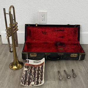 Vintage REVELLE  Trumpet Brass Musical Instrument In Case