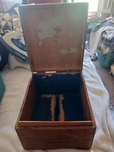 Solid Oak Vintage Storage Box