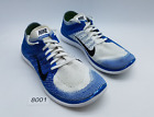 Nike Free 4.0 Flyknit Men's Size 13 Running Shoe Blue White