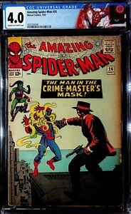 Amazing Spider-Man #26 (1965) - CGC 4.0 - 1st Crime-Master, Green Goblin App.