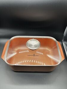 Copper Chef Wonder Cooker XL Roaster Pan With Glass Lid Only!