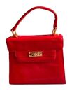 Vintage Red Patent Mini Kelly Bag Purse Bloomingdale’s Preowned
