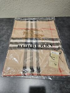 Burberry Cashmere Check Scarf - Brand New With Tags - Never Opened