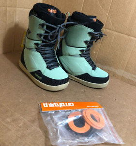 ThirtyTwo Lashed Snowboard Boots, US Men's Size 9, Green/Black, New 2020