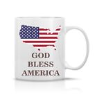 Patriotic Ceramic Coffee mug 15 oz - Dishwasher Safe, American Flag, Great Gift 