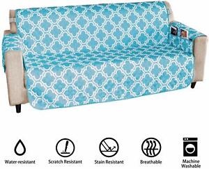 Whoobee Sofa Cover Couch Protector - Deluxe Reversible Quilted Water Resistant