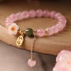 Peach blossom crystal beaded bracelet women's handmade lucky bracelet