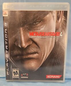 Sony Playstation 3 Metal Gear Solid 4 Guns Of The Patriots Tested, Working.