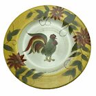 Vintage Gates Ware by Laurie Gates Rooster Flowers Stoneware Small Plate 8.5