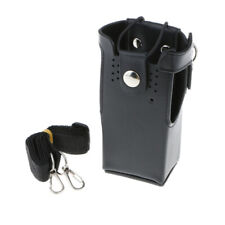 Hard Leather Carry Case Motorola GP328 GP338 HT1250 HT1550  Portable Radios