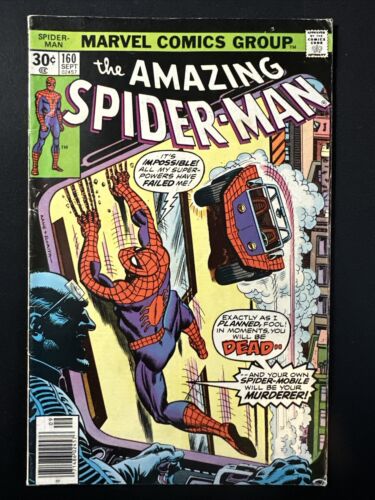 The Amazing Spider-Man #160 Marvel Comics 1st Print Bronze Age 1976 Good/VG