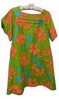 Vintage Psychedelic  60s Baby Doll Dress Jumper Made In Hawaii  Mod