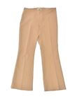 KENTE Womens Bootcut Suit Trousers IT 42 Medium W30 L35 Brown Polyester FX10
