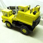 Vintage Mighty Tonka Mobile Crane Truck, Pressed Steel Toy, Clam, Bucket